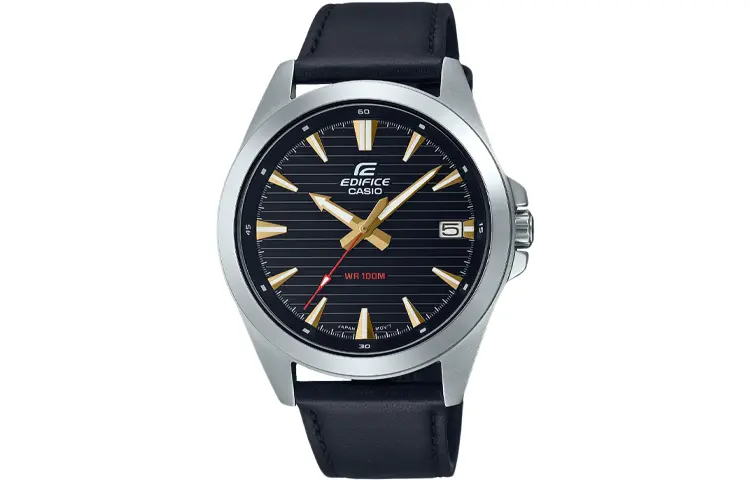 

CASIO Часы Men EDIFICE Black Watch EFV-140L-1, Black Dial