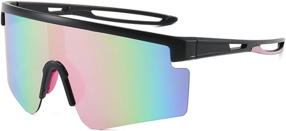 

Стильные спортивные солнцезащитные очки для бега, походов и активного отдыха для мужчин и женщин, ветрозащитные, для защиты от песка и для езды на велосипеде на открытом воздухе KTUCN, Pink
