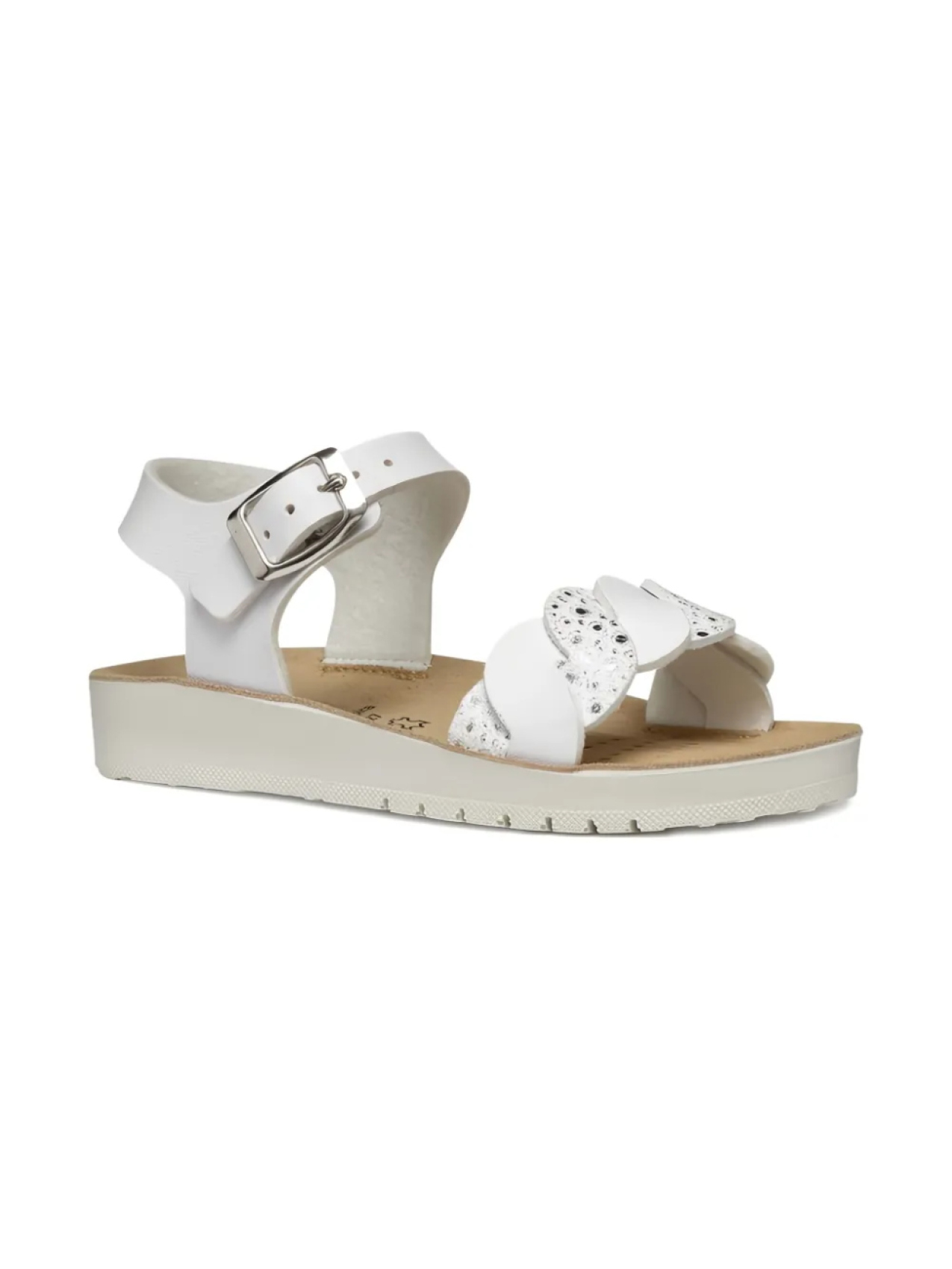 

Сандалии Costarei с пряжкой Geox Kids, белый