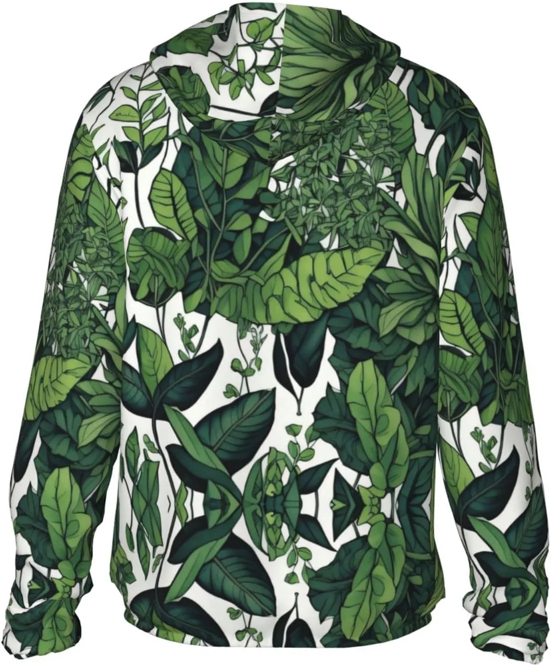 Толстовка с защитой от солнца Plants Botany Art, легкая спортивная с длинными рукавами и молнией — фото 4