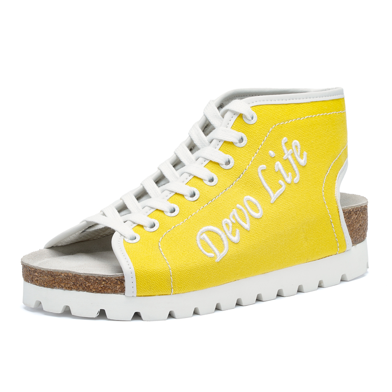 Devo Life Женские сандалии на одной застежке желтые, цвет Yellow — фото 2