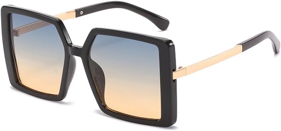 

Крупные солнцезащитные очки для женщин, винтажные очки с градиентными линзами, квадратная оправа, солнцезащитные очки для женщин с защитой от УФ-излучения UV400 MTZJH, C3