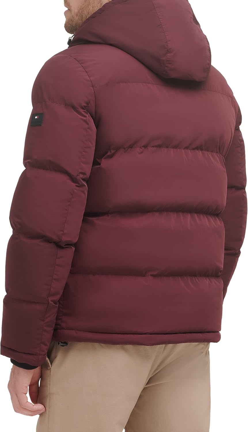 Мужская стеганая куртка с капюшоном Tommy Hilfiger (стандартная и для больших и высоких), Port Purple — фото 2