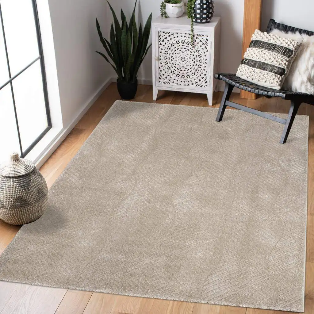 

Ковер Carpet City "Ковер Friseé FANCY 904", прямоугольный, короткий ворс для гостиной 120х160 см, бежевый