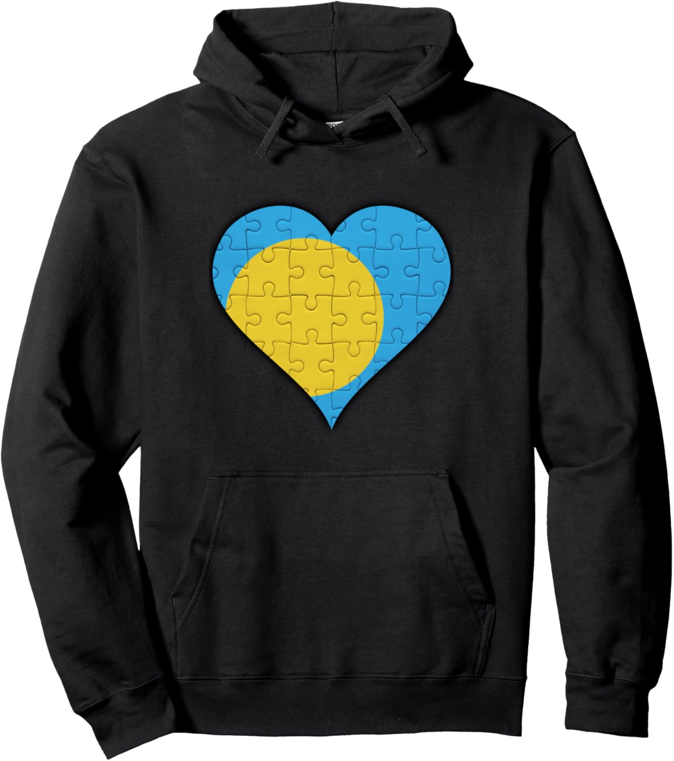 

Худи с изображением флага Палау и сердца Palauan Flag Heart Design, черный