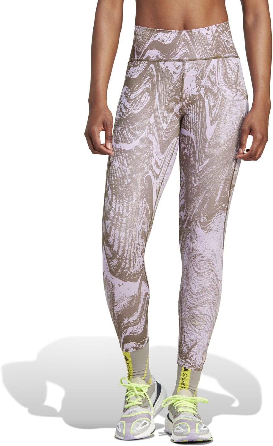 

Леггинсы Adidas Truepurpose Optime 7/8 Leggings Printed IB6779, цвет Purple Glow/Trace Olive