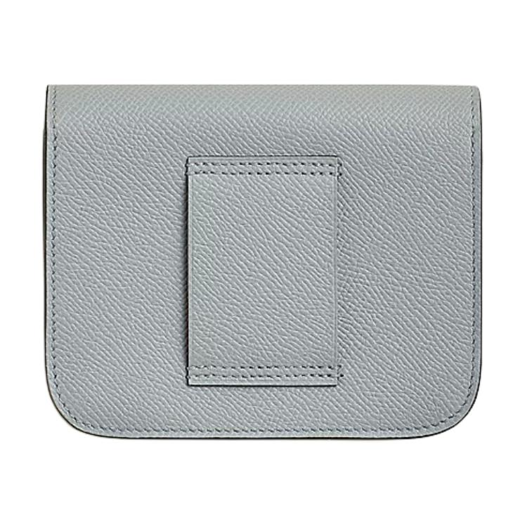HERMES Кошелёк Constance Slim Epsom Calfskin женский 8U Bleu Glacier Blue — фото 3