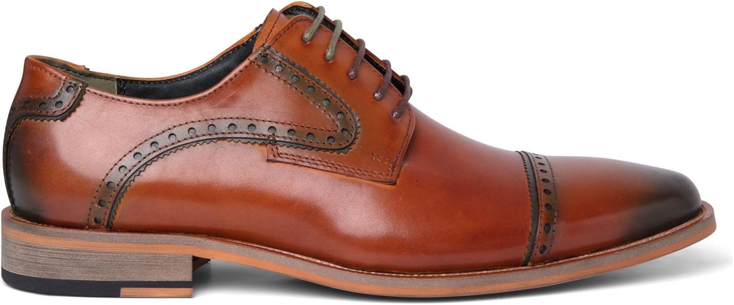 

Мужские коричневые кожаные оксфорды на шнуровке - Jenson Infinity Leather