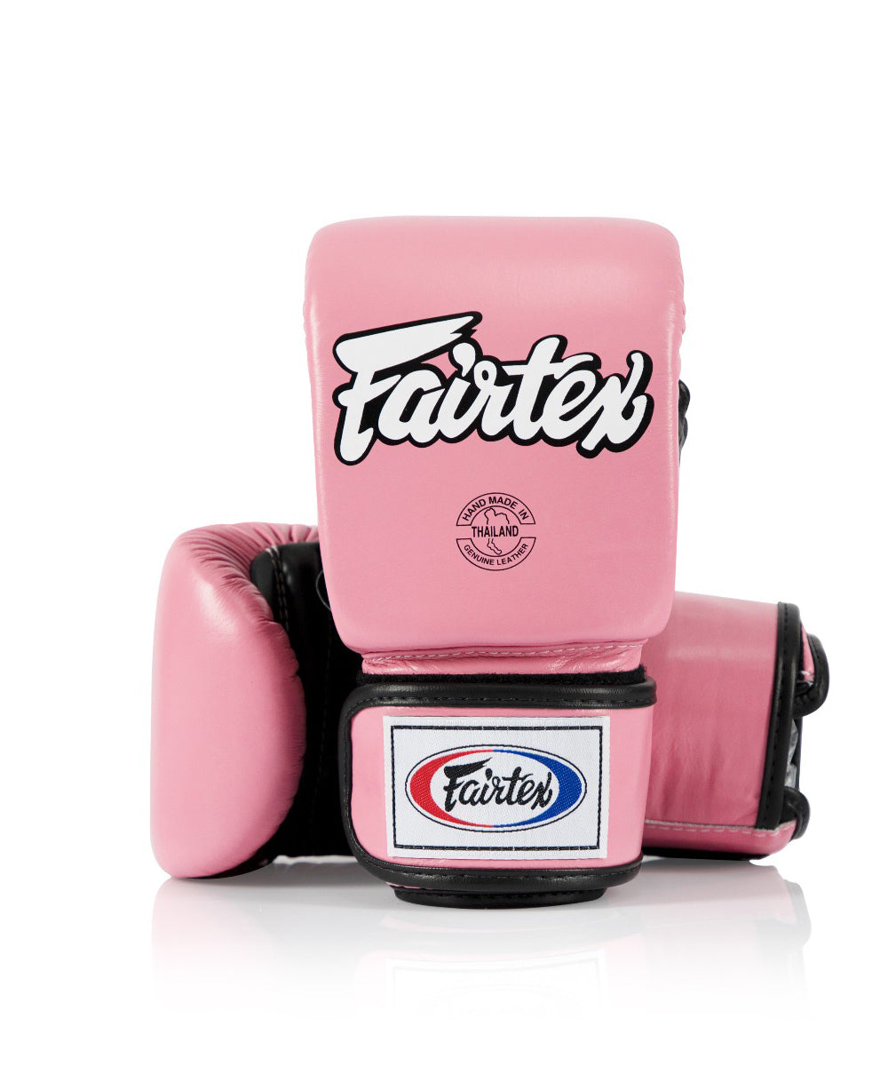 

Перчатки Fairtex Super Sparring Bag Gloves - Open Thumb, розовый/черный
