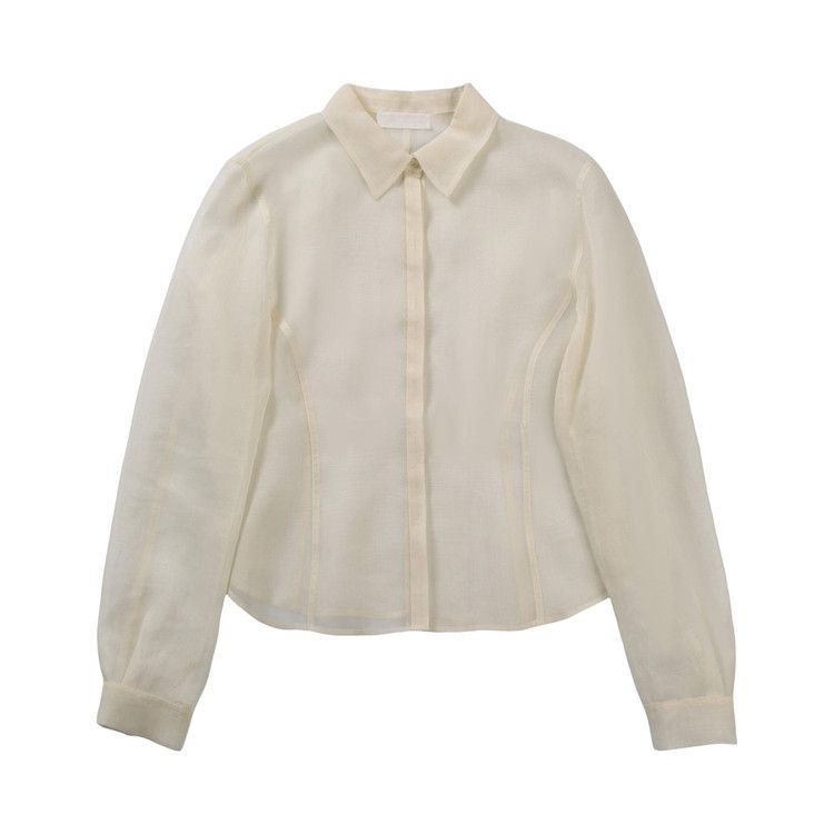 

Рубашка Amomento Sheer Slim Fit Shirt, Ivory