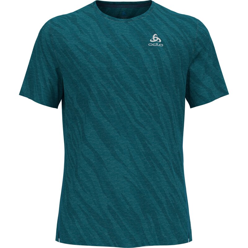 

Футболка с круглым вырезом из нержавеющей стали с нулевой массой, разработанная с использованием технологии Chill-Tec Odlo, синий