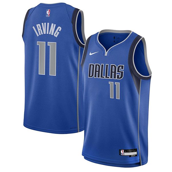 Футболка Youth Kyrie Irving Dallas Mavericks Swingman Icon Edition синяя Nike — фото 2