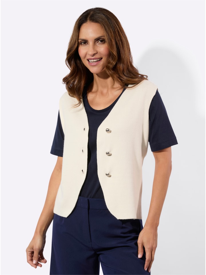 

WITT WEIDEN Вязаный жилет цвета шампанского