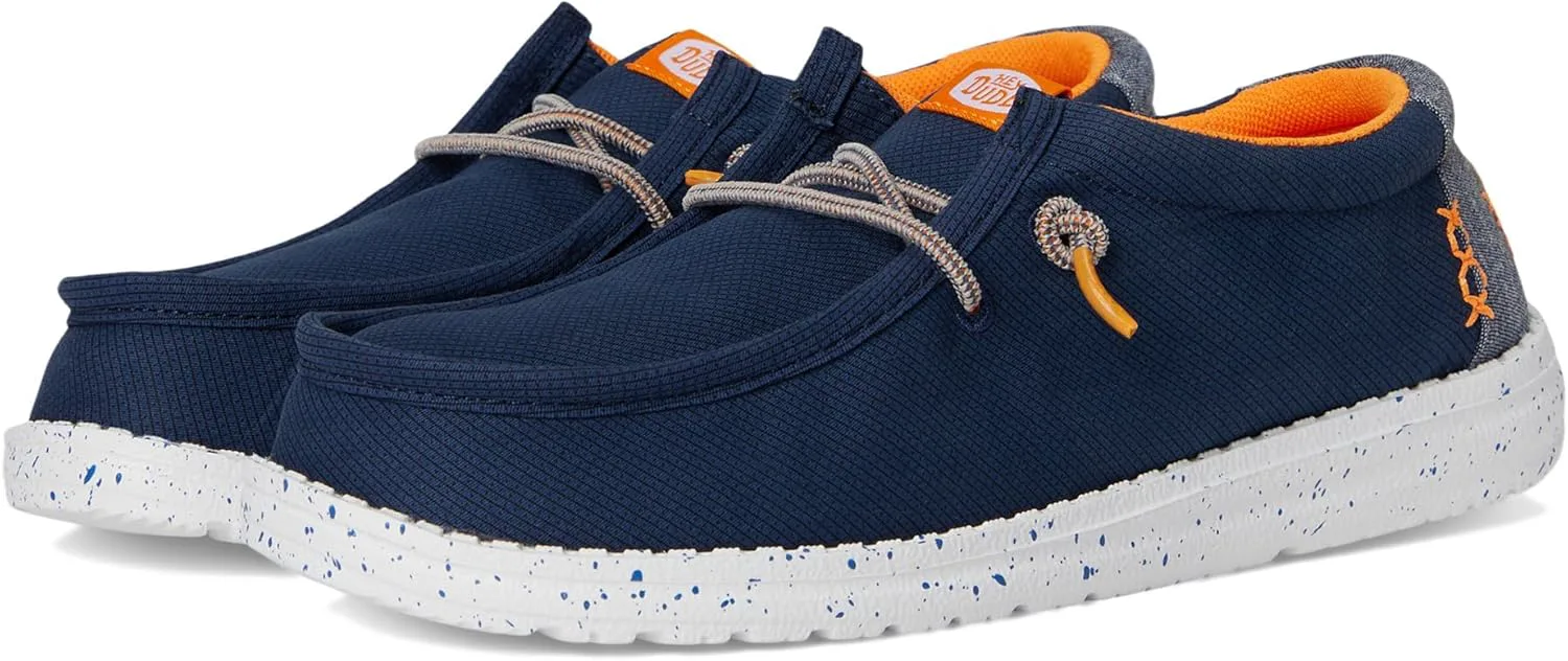 

Hey Dude Boys Wally Sport Grid (Little Kid/Big Kid) HEYDUDE, темно-синий