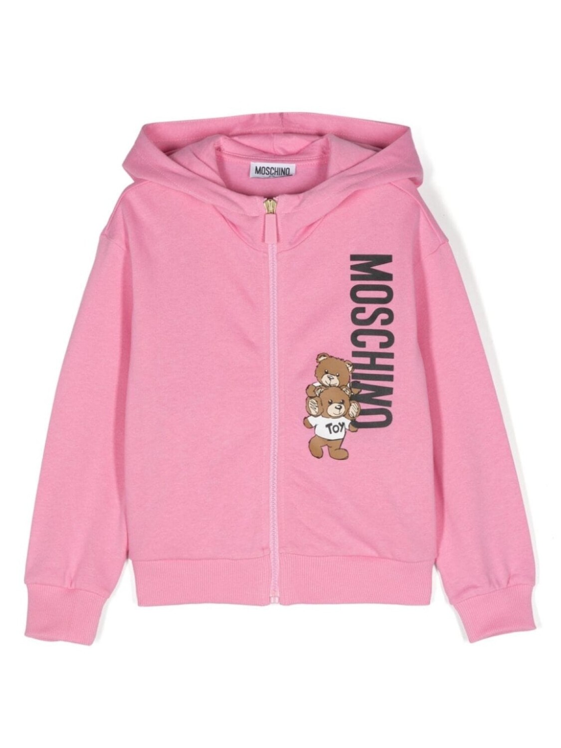 

Moschino Kids худи Teddy Bear на молнии, розовый