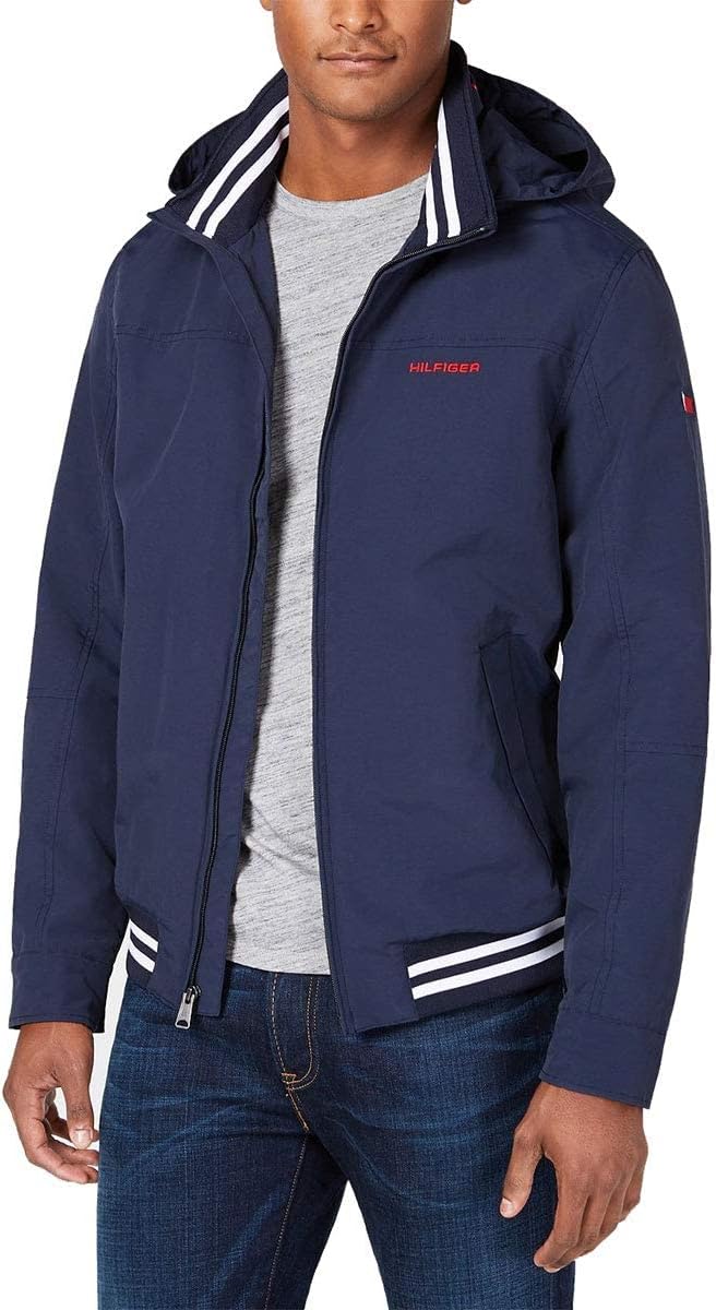 

Легкая мужская водонепроницаемая куртка-бомбер Tommy Hilfiger Regatta, Desert Sky