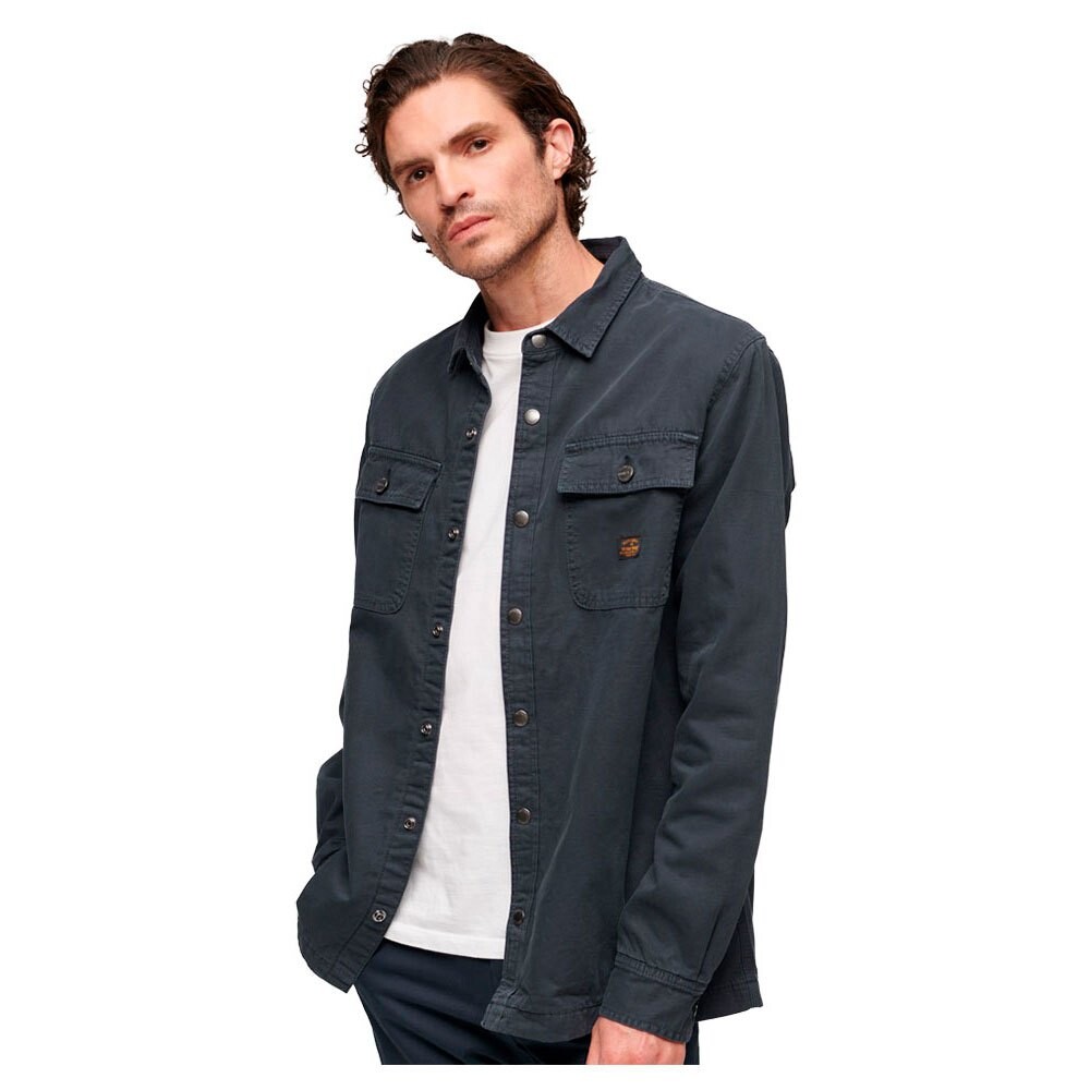 

Рубашка Superdry Canvas Workwear, синий