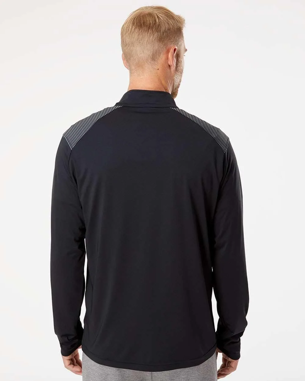 Adidas Shoulder Stripe Quarter-Zip Pullover с индивидуальной вышивкой — фото 4
