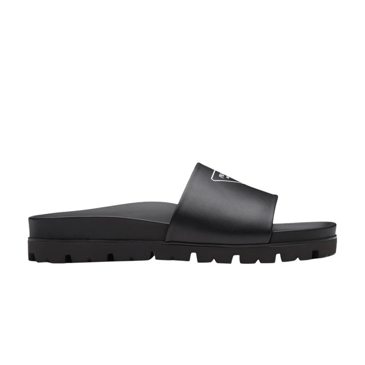

Кроссовки Prada Leather Sandal 'Black', черный