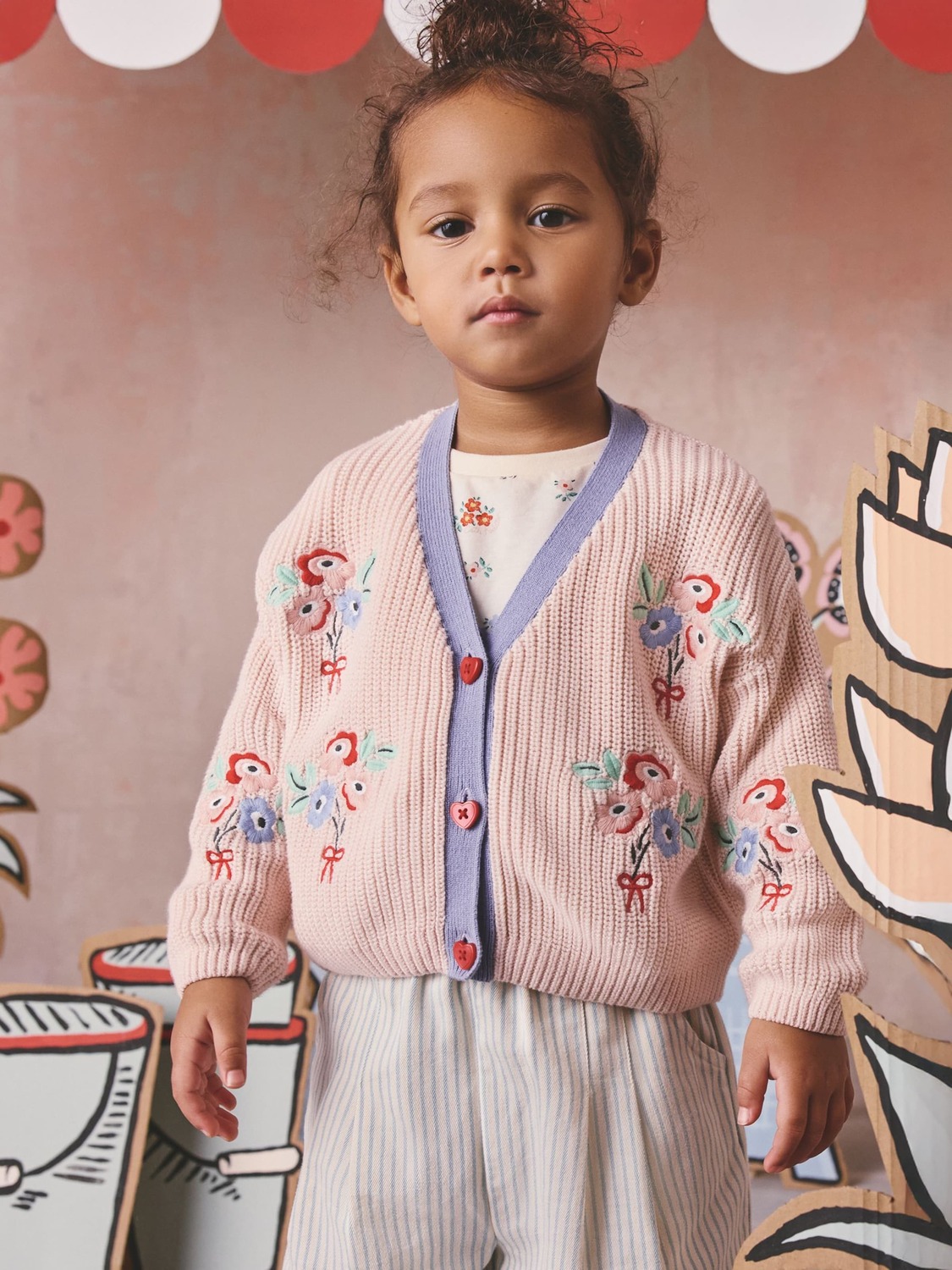Next Кардиган 'Cath Kidston' в цвете приглушенный розовый — фото 3