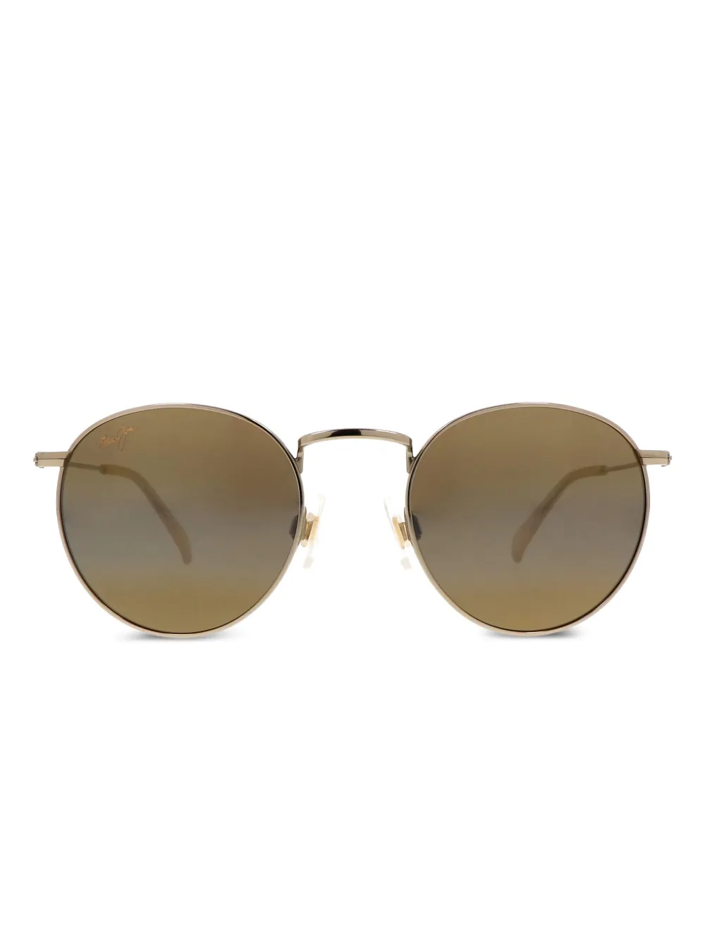 

Солнцезащитные очки Pukaua в круглой оправе Maui Jim, золотой