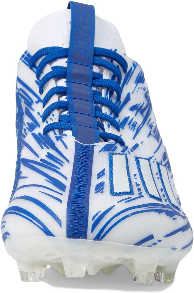 Футбольные бутсы Adidas Adizero для мужчин, белый/синий — фото 4