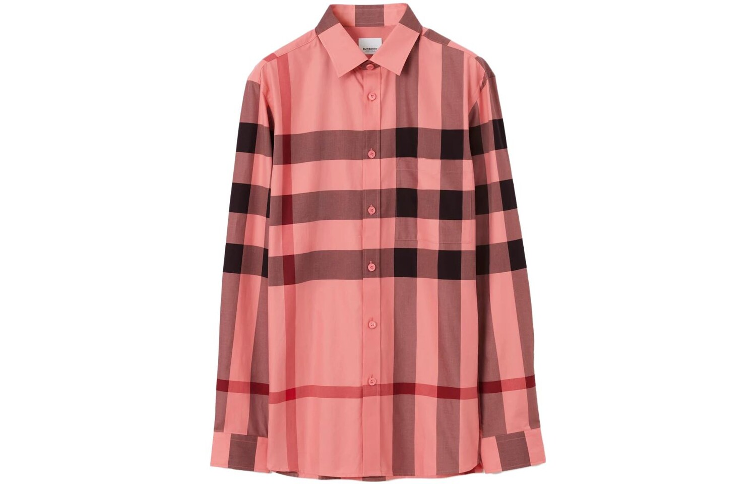 

Рубашка мужская розовая Burberry, розовый