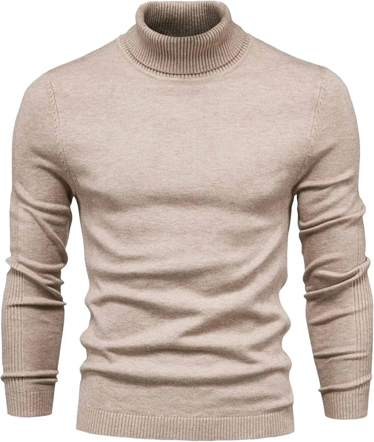 

Мужской свитер Slim Fit с воротником-гольф SWJGLITTR