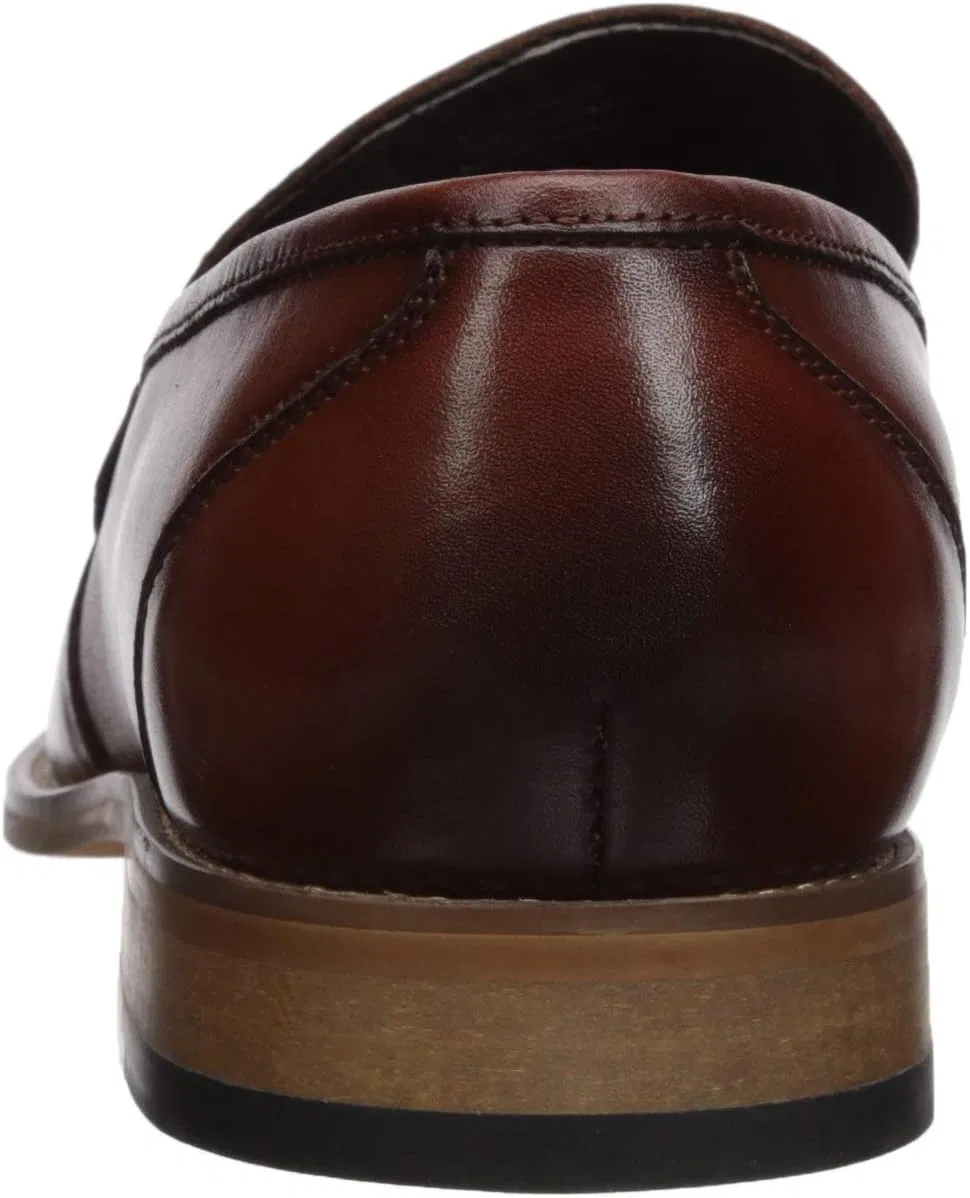 Туфли Stacy Adams Herren Duval Moc-Toe Slip-on Penny Loafer, Cognac — фото 3