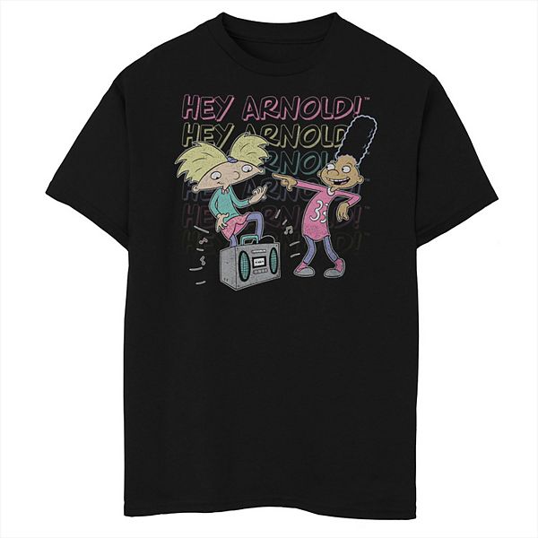 

Футболка с принтом Boys Hey Arnold Air Guitar с Gerald Husky Licensed Character