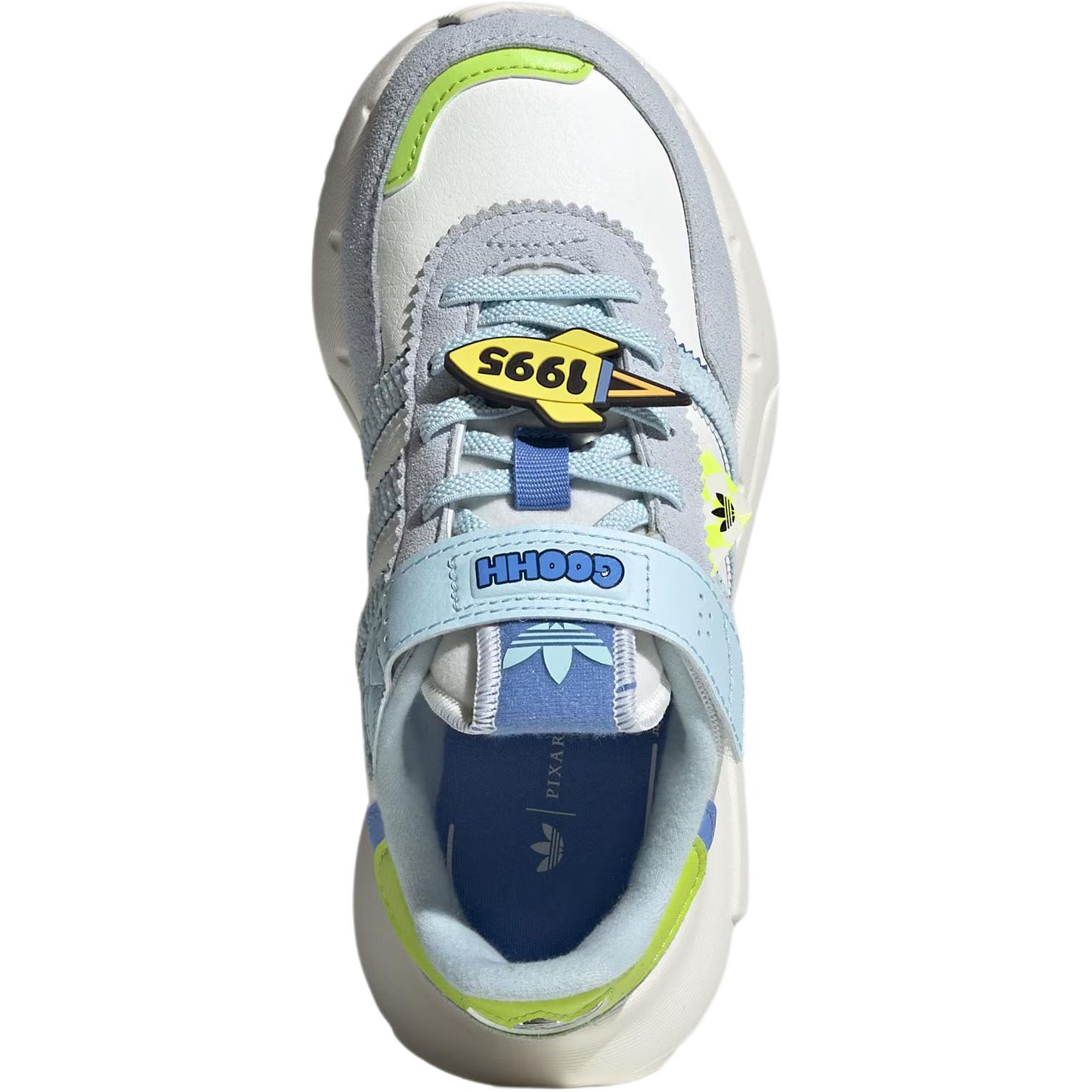 Adidas Originals Disney x Retropy F2 низкие детские повседневные кроссовки White Blue — фото 4