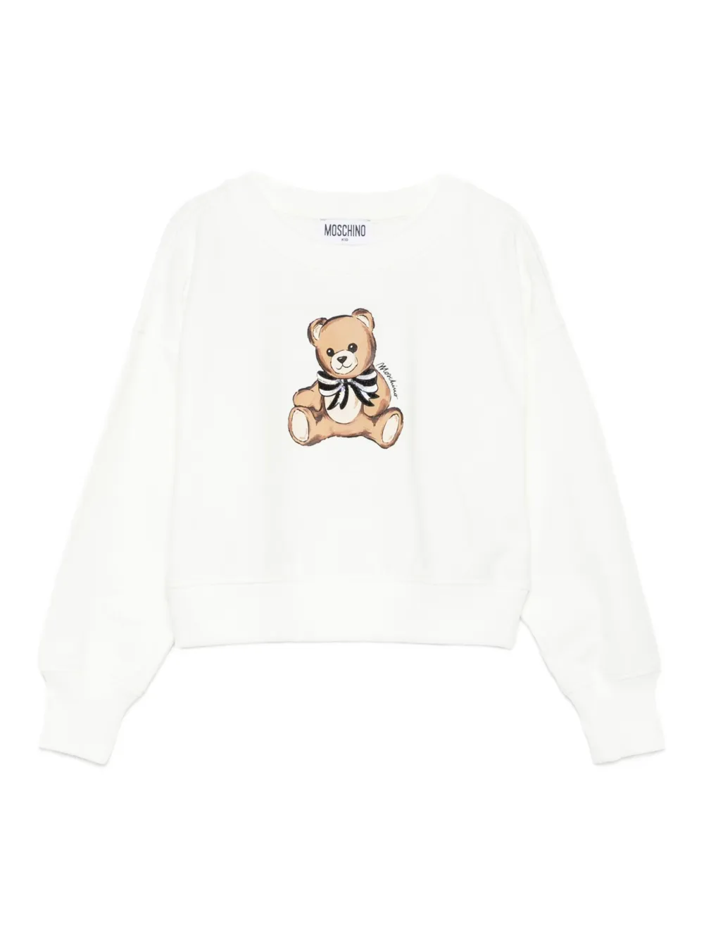 

Толстовка с принтом Moschino Kids, белый