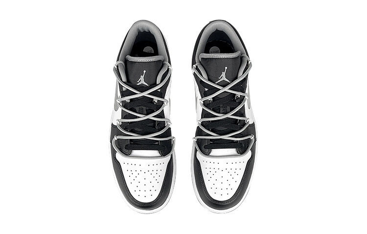 Кроссовки Air JORDAN 1 Vintage Basketball Shoes Unisex Low-Top Black White Gray — фото 4