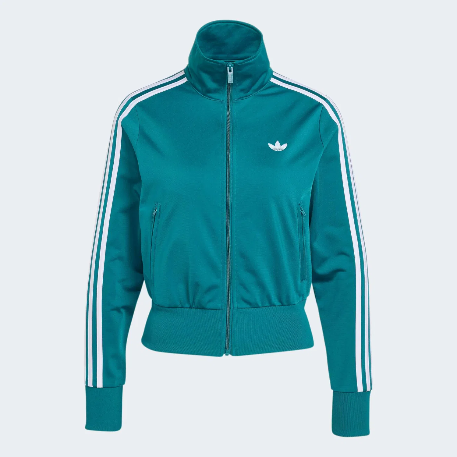 Худи на молнии Adidas Originals Firebird Classic в бирюзовом цвете — фото 2
