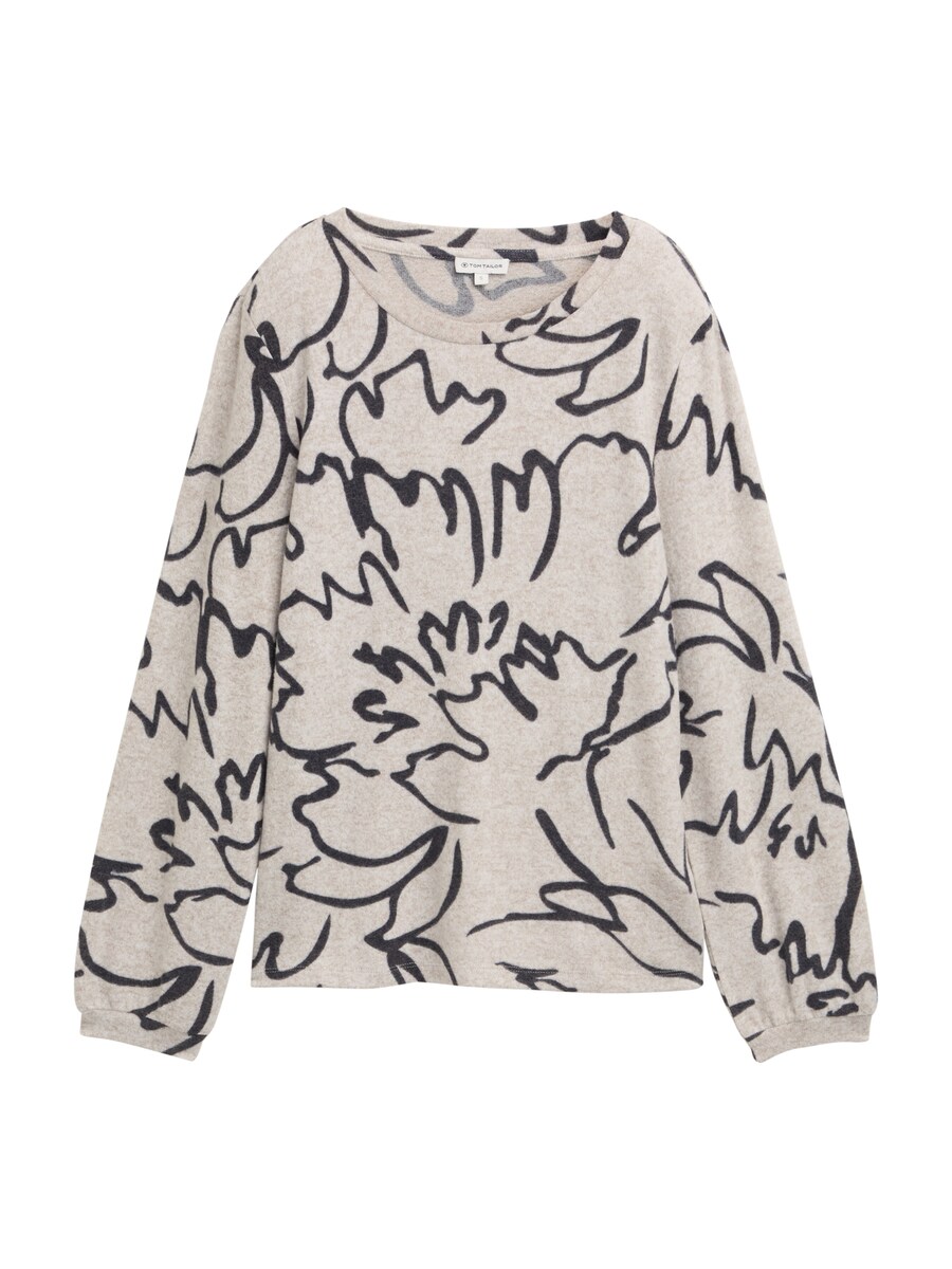 

Лонгслив TOM TAILOR, Grey/Dark grey