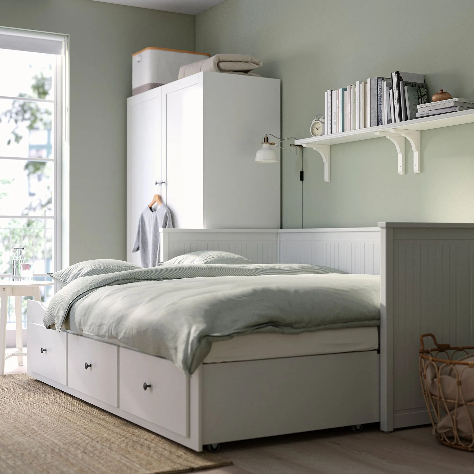 Кушетка IKEA HEMNES, средней жесткости, 80x200 см, белый/белый — фото 2