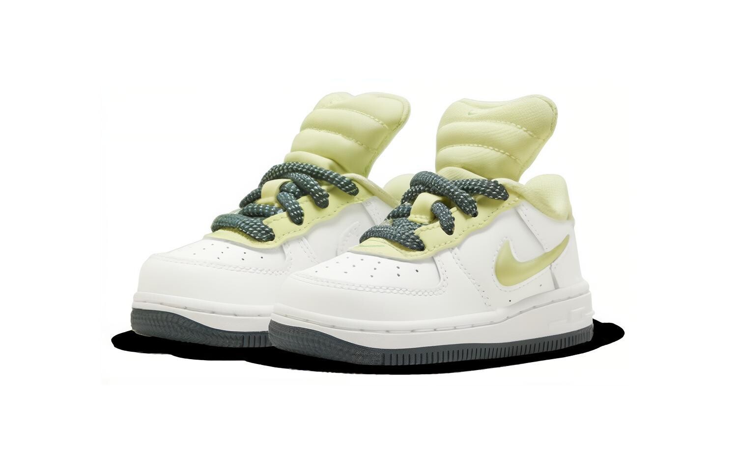 Передняя Обувь Для Малышей Baby, кроссовки Nike, цвет Green Yellow — фото 3