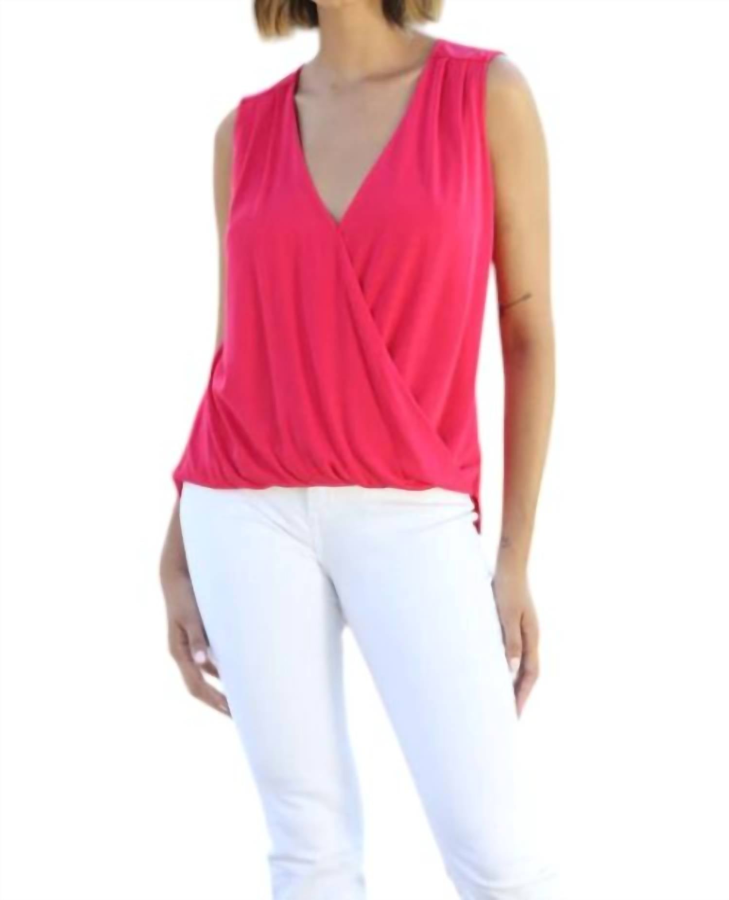 

Повседневный Cupro Surplice Майка в Punch Veronica M