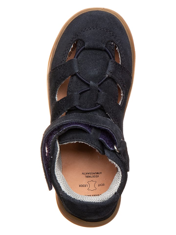 Кожаные полусандалии темно-синего цвета Richter Shoes — фото 4