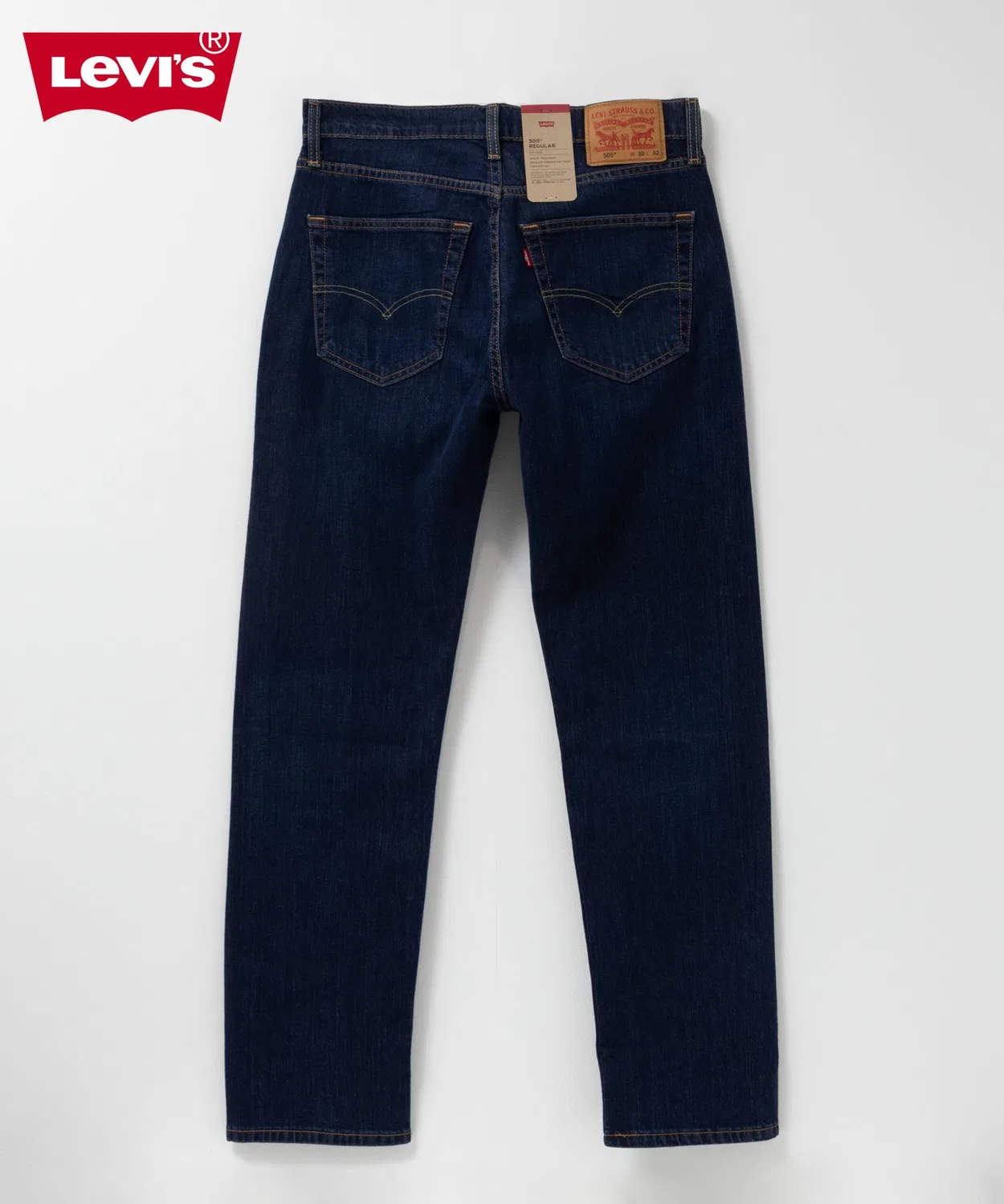 Джинсы прямого кроя Levi's 505 Regular Fit, синие