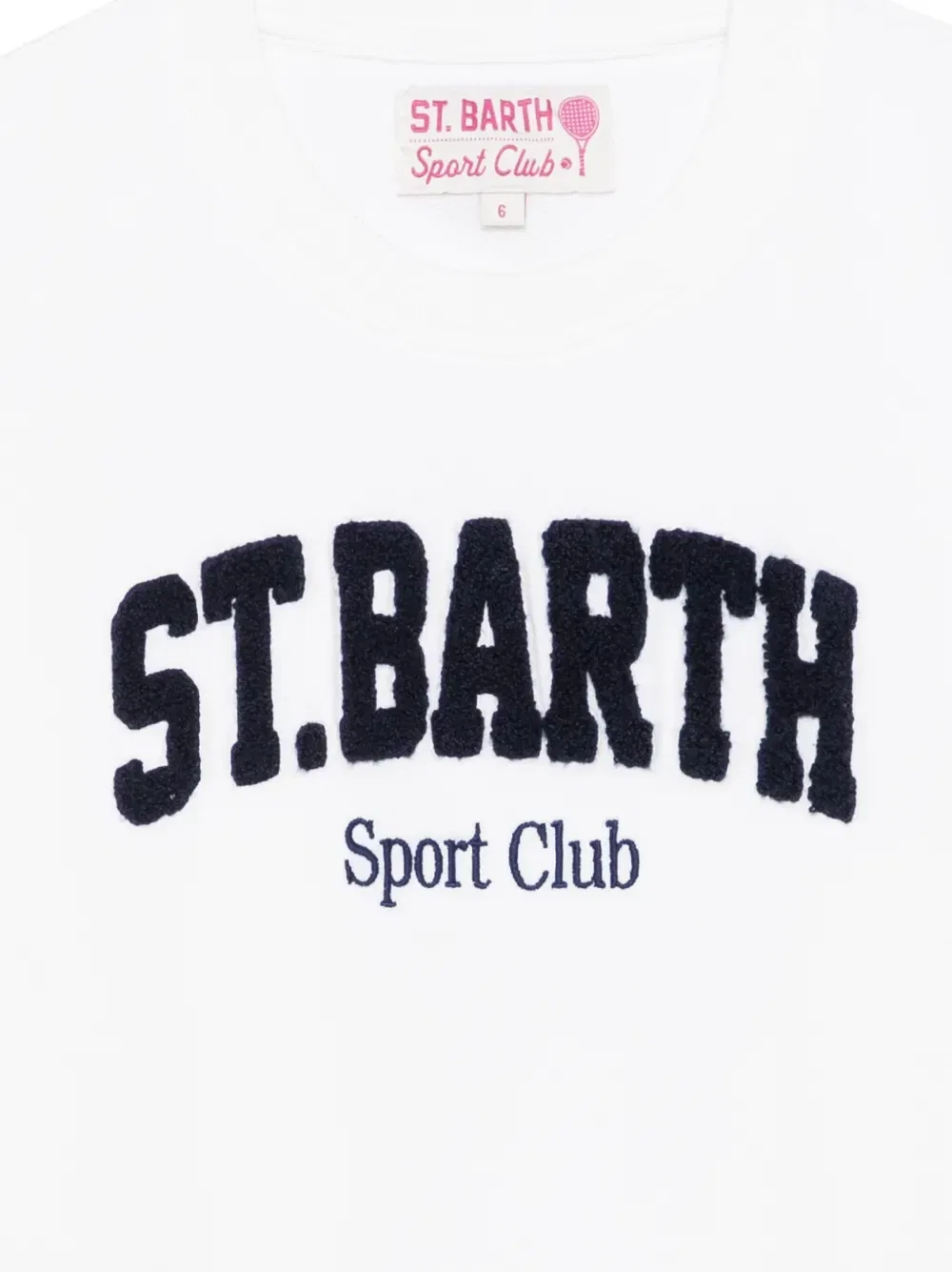 Свитшот с круглым вырезом MC2 Saint Barth Kids, белый — фото 3