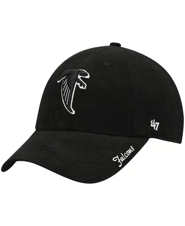 

Женская черная кепка Atlanta Falcons Miata Clean Up Legacy Adjustable '47 Brand