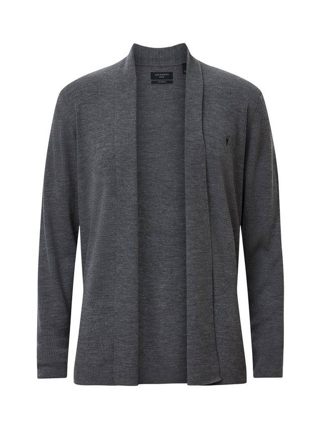 Кардиган из мериносовой шерсти Mode с открытой передней частью AllSaints, Monument Grey — фото 4