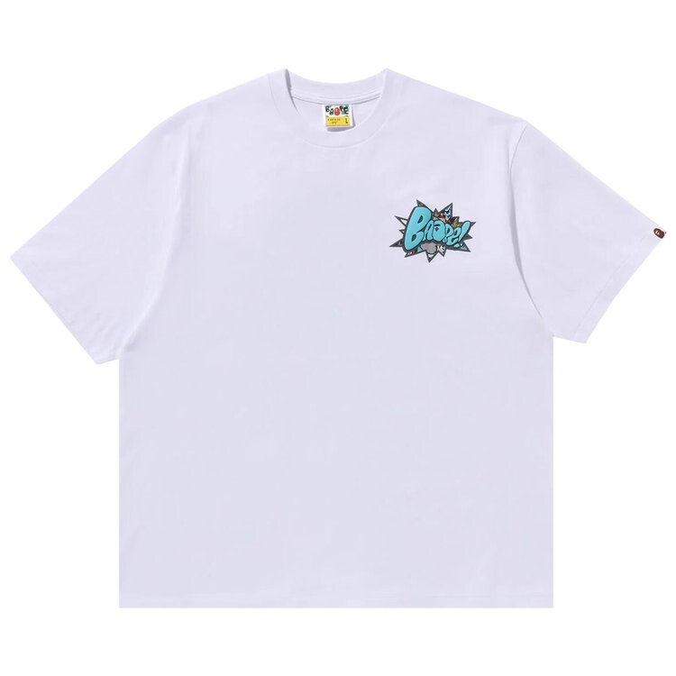 

Футболка BAPE Graffiti Relaxed Fit 'White', белый