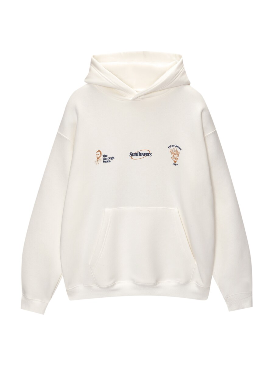 

Толстовка Pull&Bear VAN GOGH SUNFLOWERS, белый
