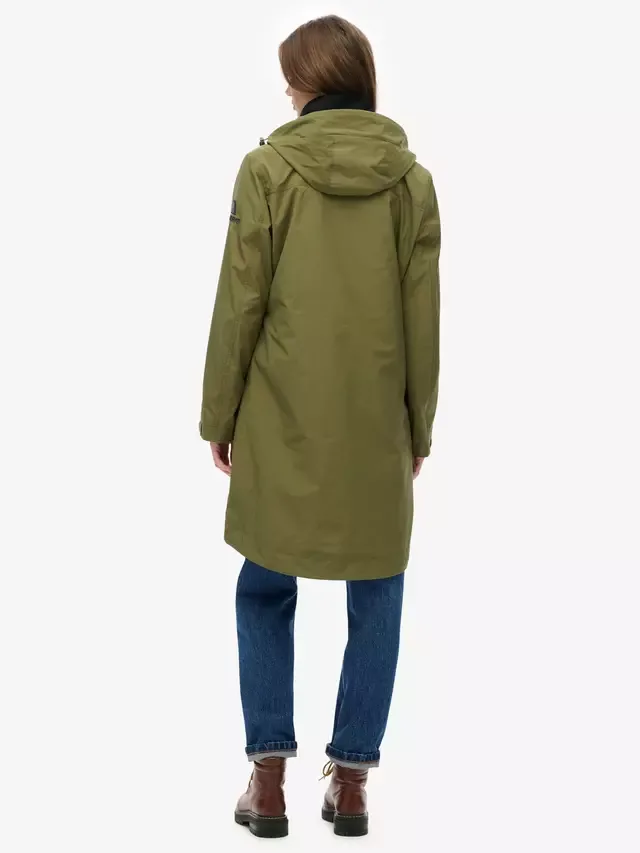 Длинная парка с капюшоном, цвет хаки Superdry — фото 2