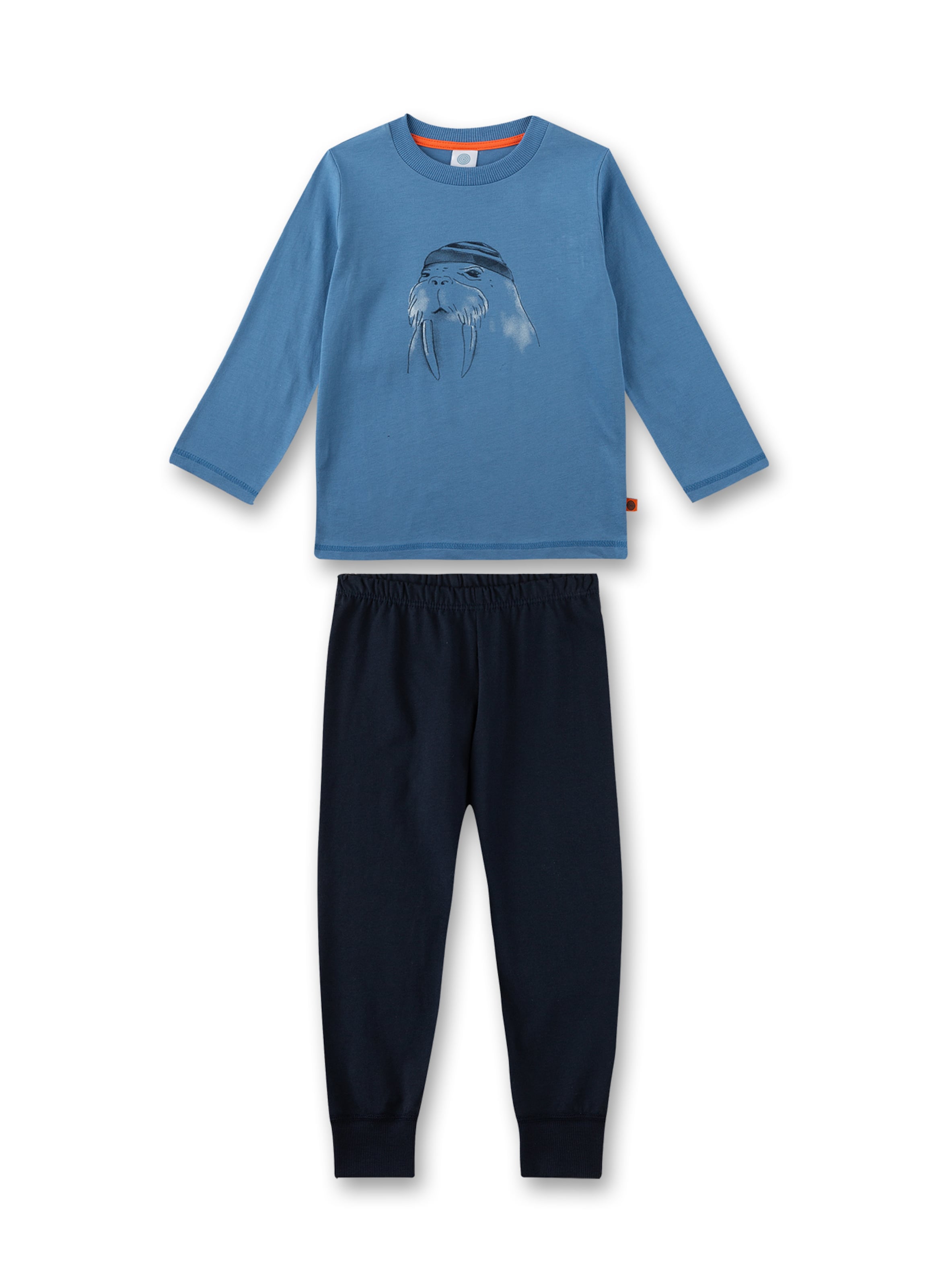 

Sanetta Пижама 'Walross' в цвете Night Blue, Dusty Blue