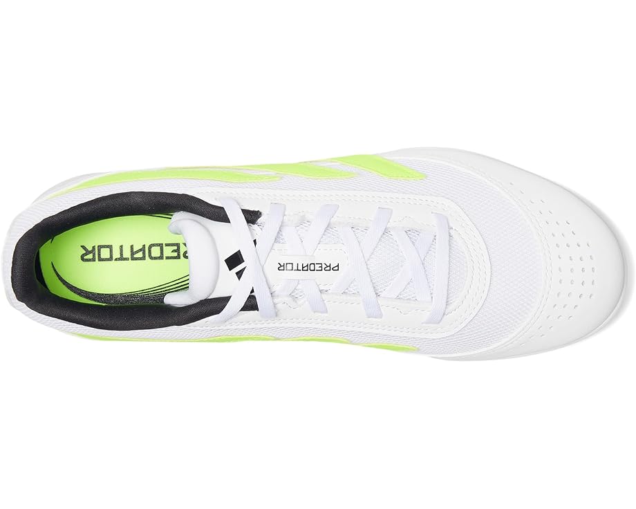 Кроссовки adidas Predator Club Indoor Soccer Cleats, цвет White/Lucid Lemon/Black — фото 2