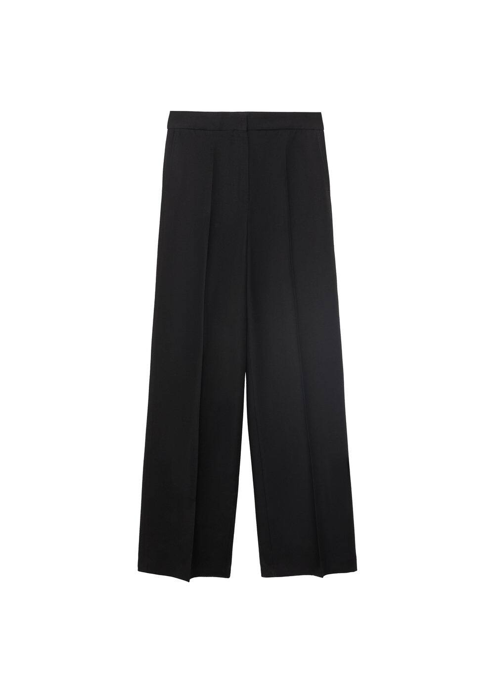 

Широкие брюки со складками MANGO Miso, Black