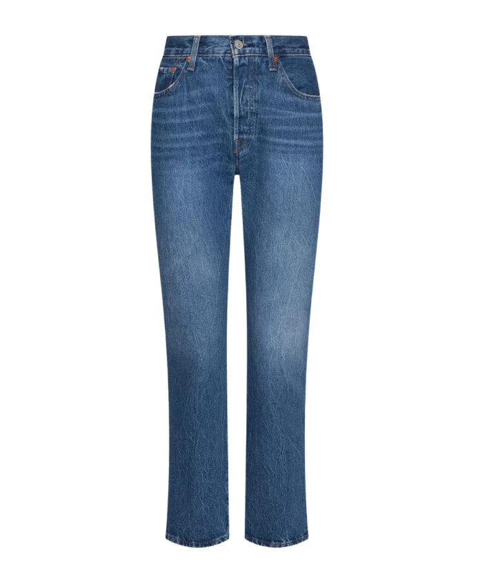 

Джинсы 501 - женские джинсы. Эрин с нетерпением ждет Levi'S, синий